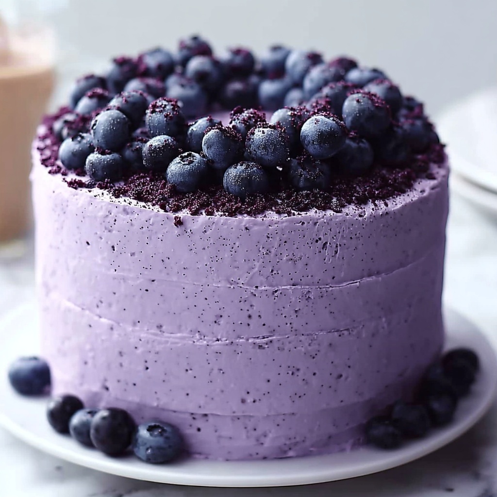 Blueberry Chiffon Cake Recipe - Recipe Image