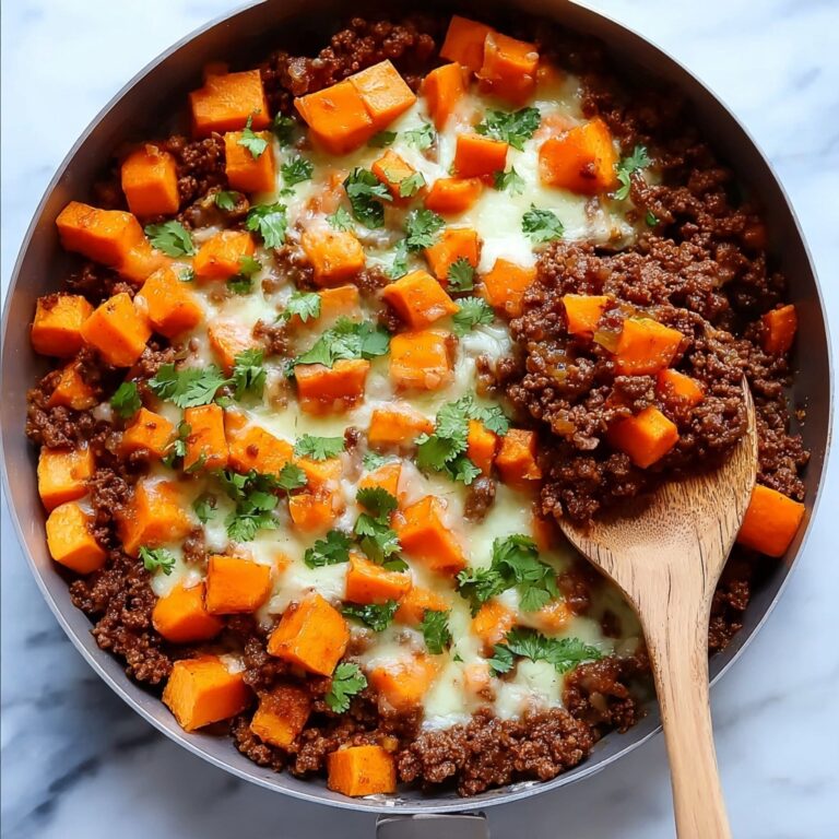 Southwest Ground Beef and Sweet Potato Skillet Recipe