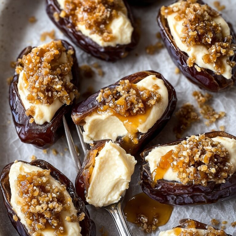 Mascarpone Stuffed Dates with Maple Drizzle Recipe