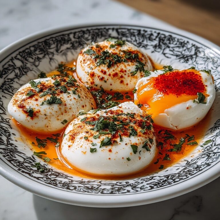 Turkish Eggs (Çılbır) with Spiced Yogurt and Poached Eggs Recipe