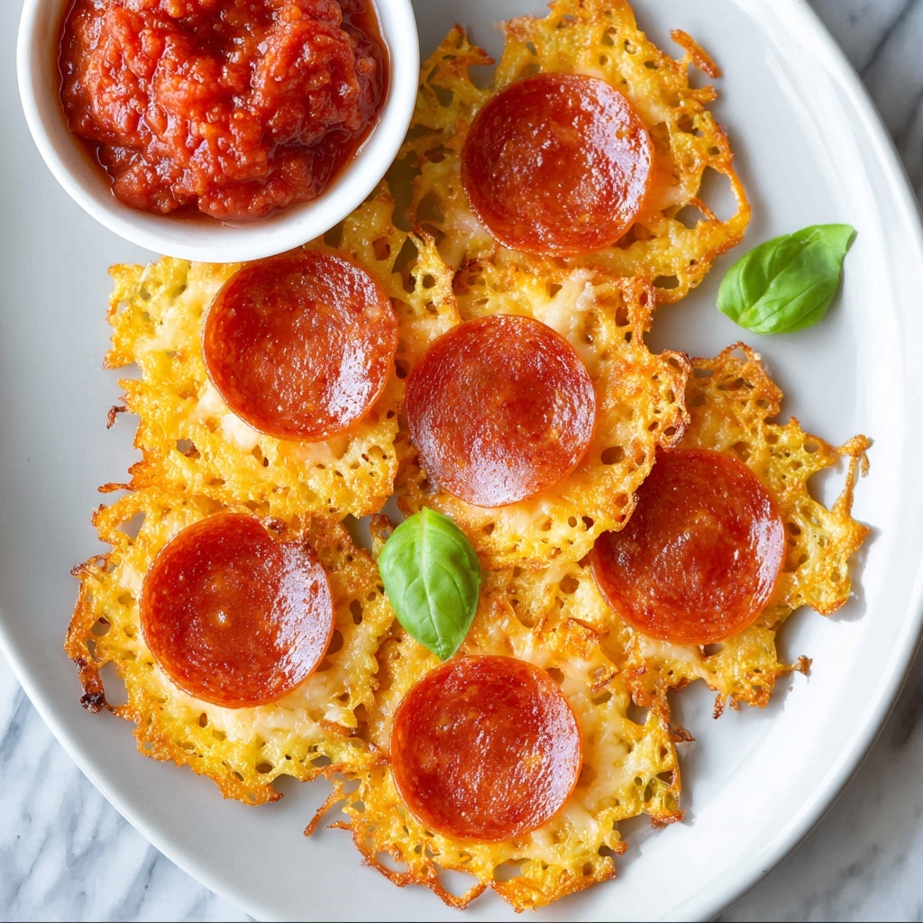 Pepperoni and Cheese Crisps Recipe - Recipe Image