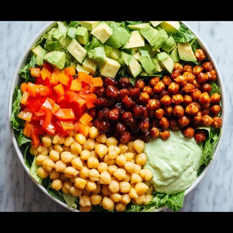 BBQ Chickpea Salad with Avocado Ranch Recipe