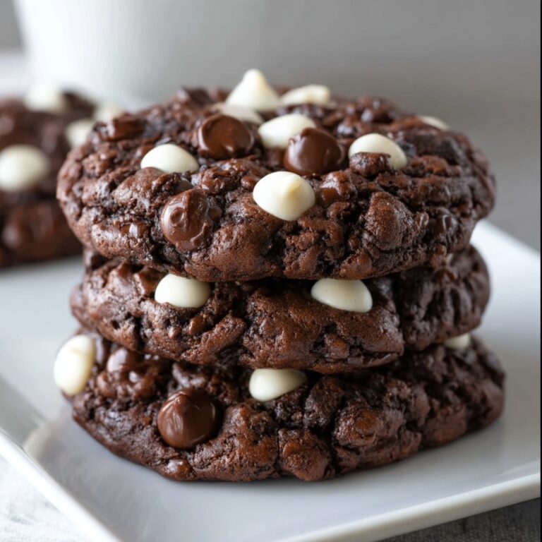 Flourless Triple Chocolate Cookies Recipe