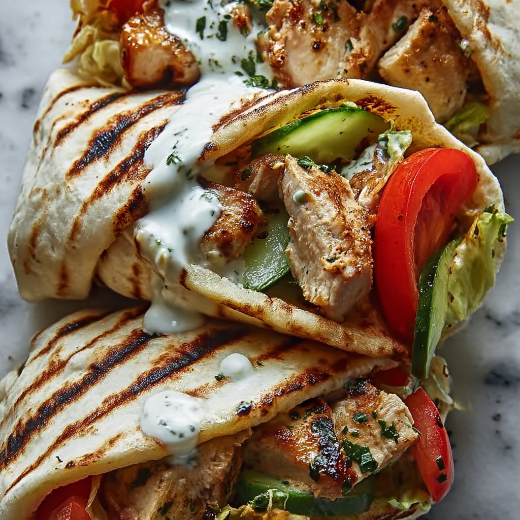 Authentic Greek Chicken Gyros Recipe - Recipe Image