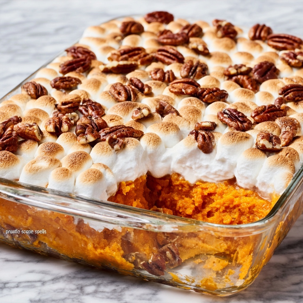 Sweet Potato Casserole with Pecan Topping Recipe - Recipe Image