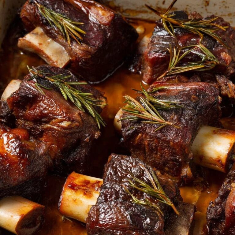 Rosemary Garlic Lamb Shanks Recipe