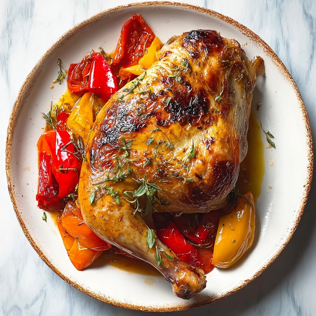 Roasted Chicken with Fennel and Peppers Recipe - Recipe Image