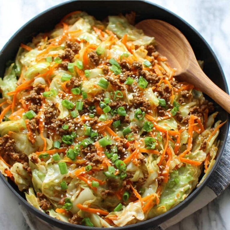 Healthy Ground Beef Cabbage Stir-Fry Recipe