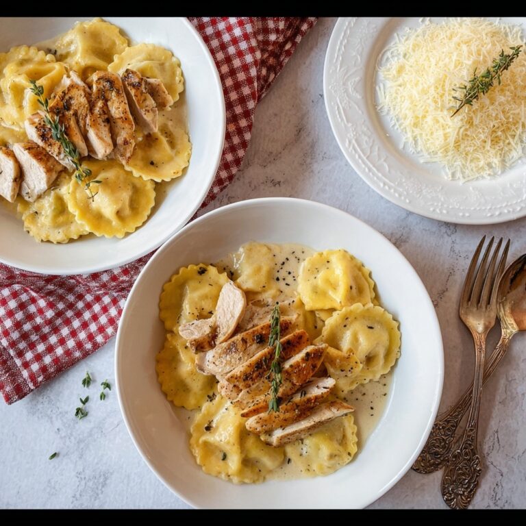 Classic Cheese Ravioli with Garlic Butter Sauce Recipe