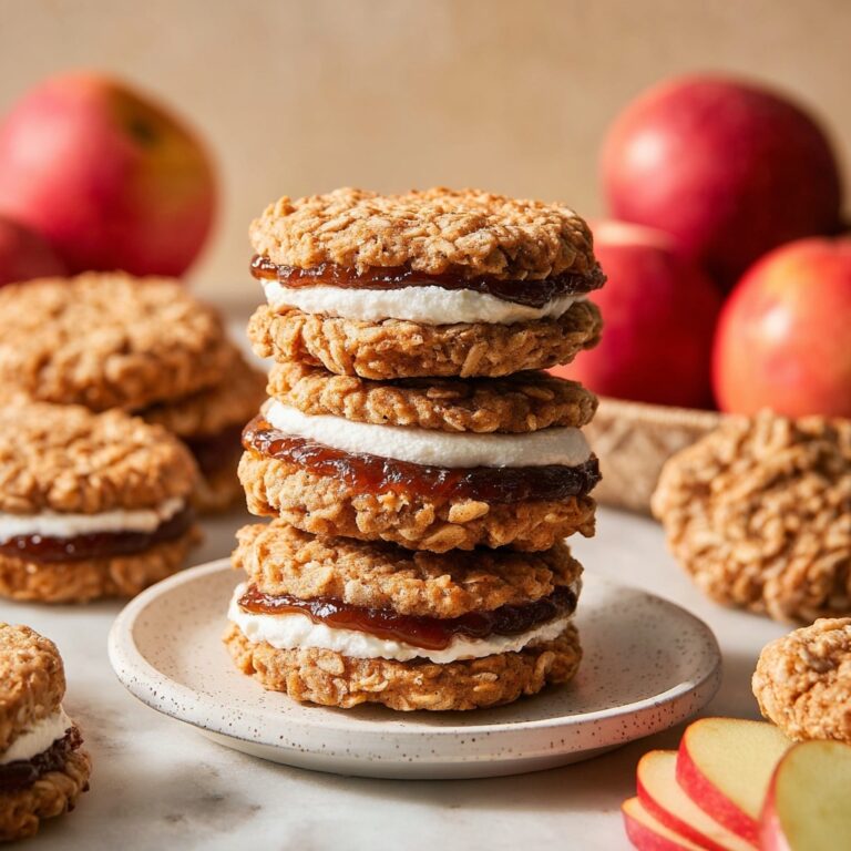 Cinnamon Apple Oatmeal Cream Pies Recipe