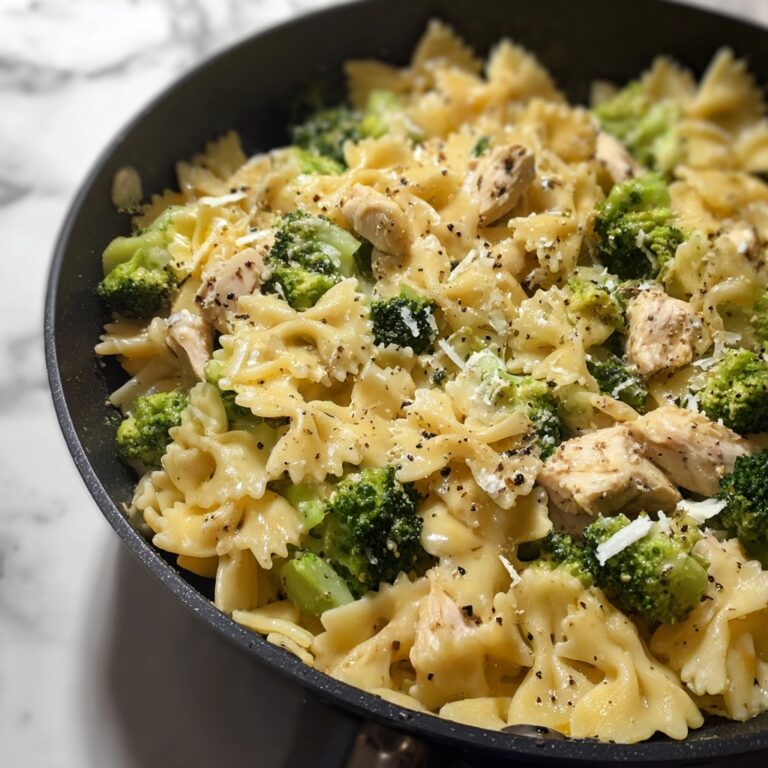 Cheesy Garlic Chicken and Broccoli Pasta Recipe