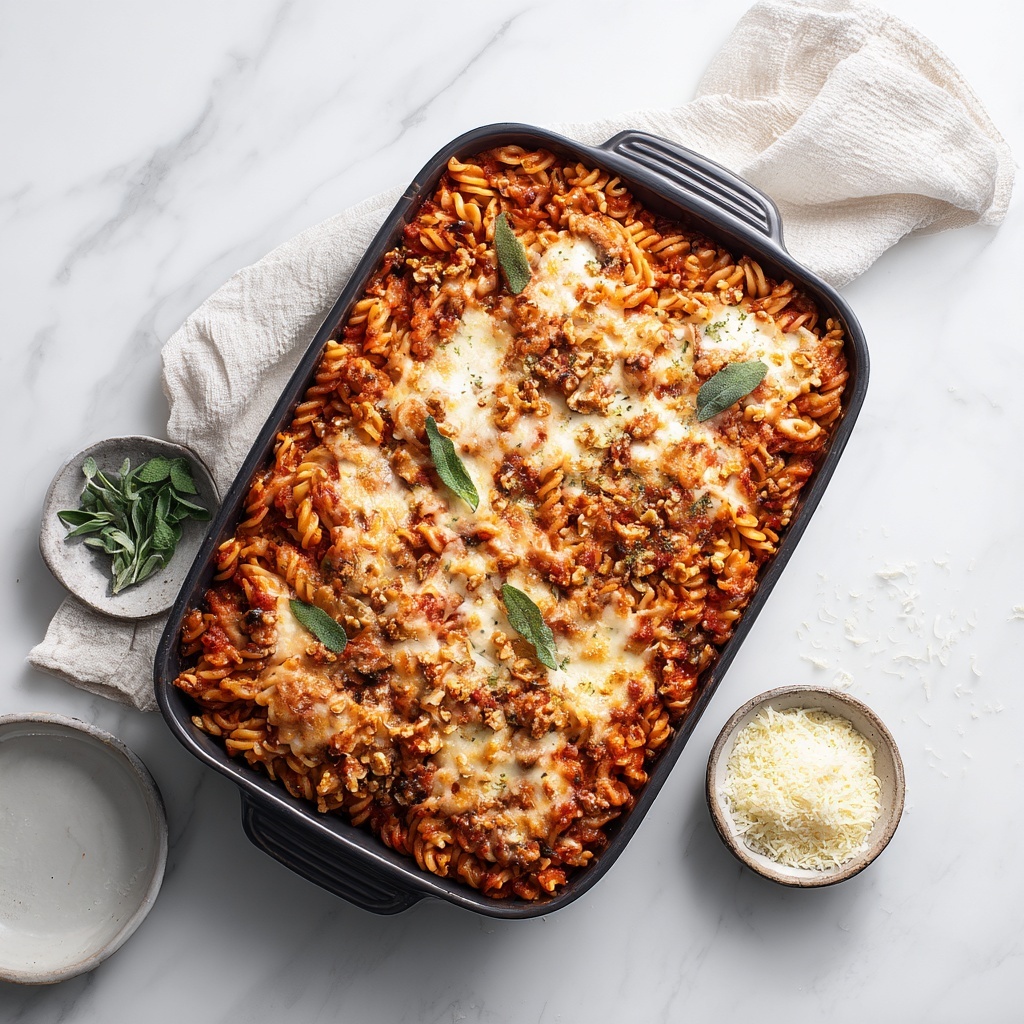 Pasta Bake with Pumpkin Tomato Sauce Recipe - Recipe Image