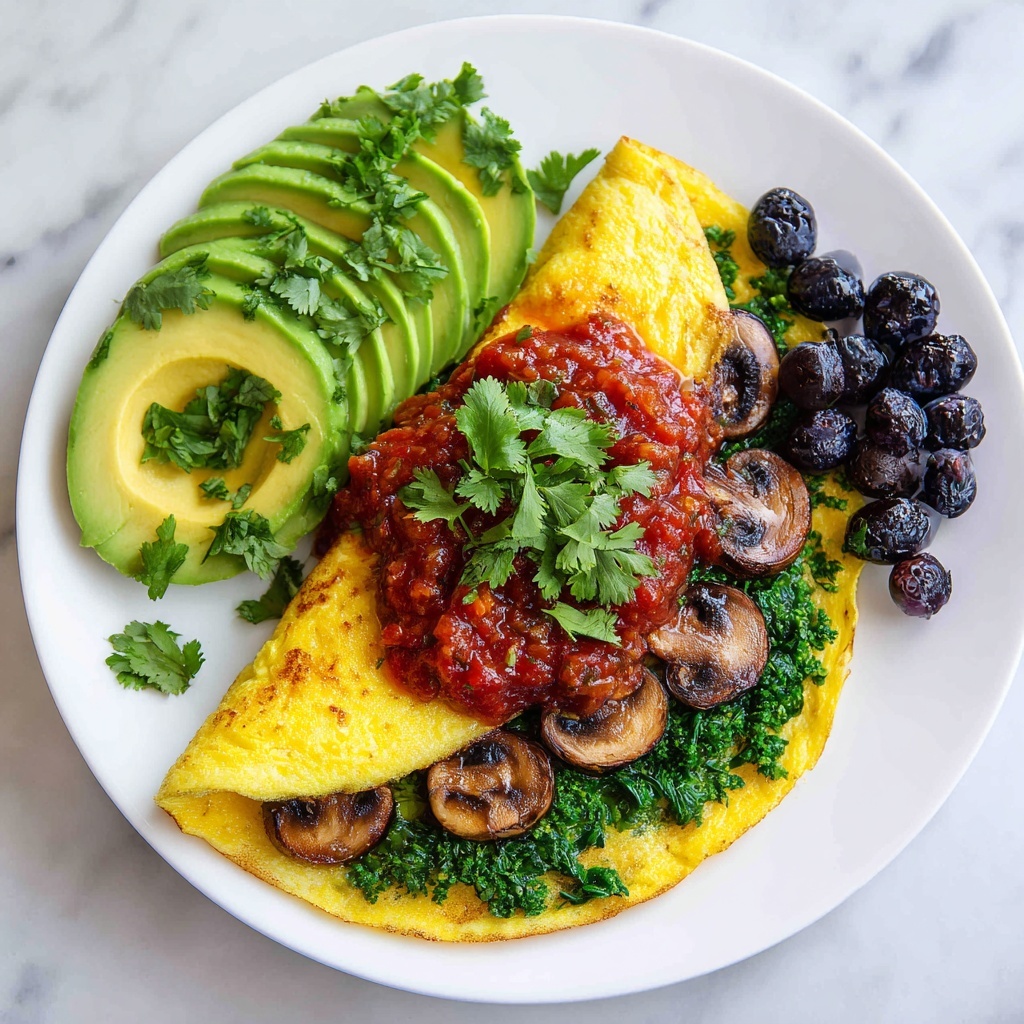 Vegan Mushroom Omelette Recipe - Recipe Image