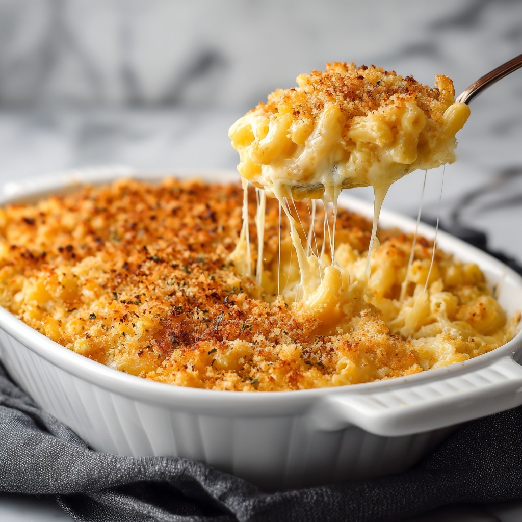 Three Cheese Baked Macaroni Recipe - Recipe Image