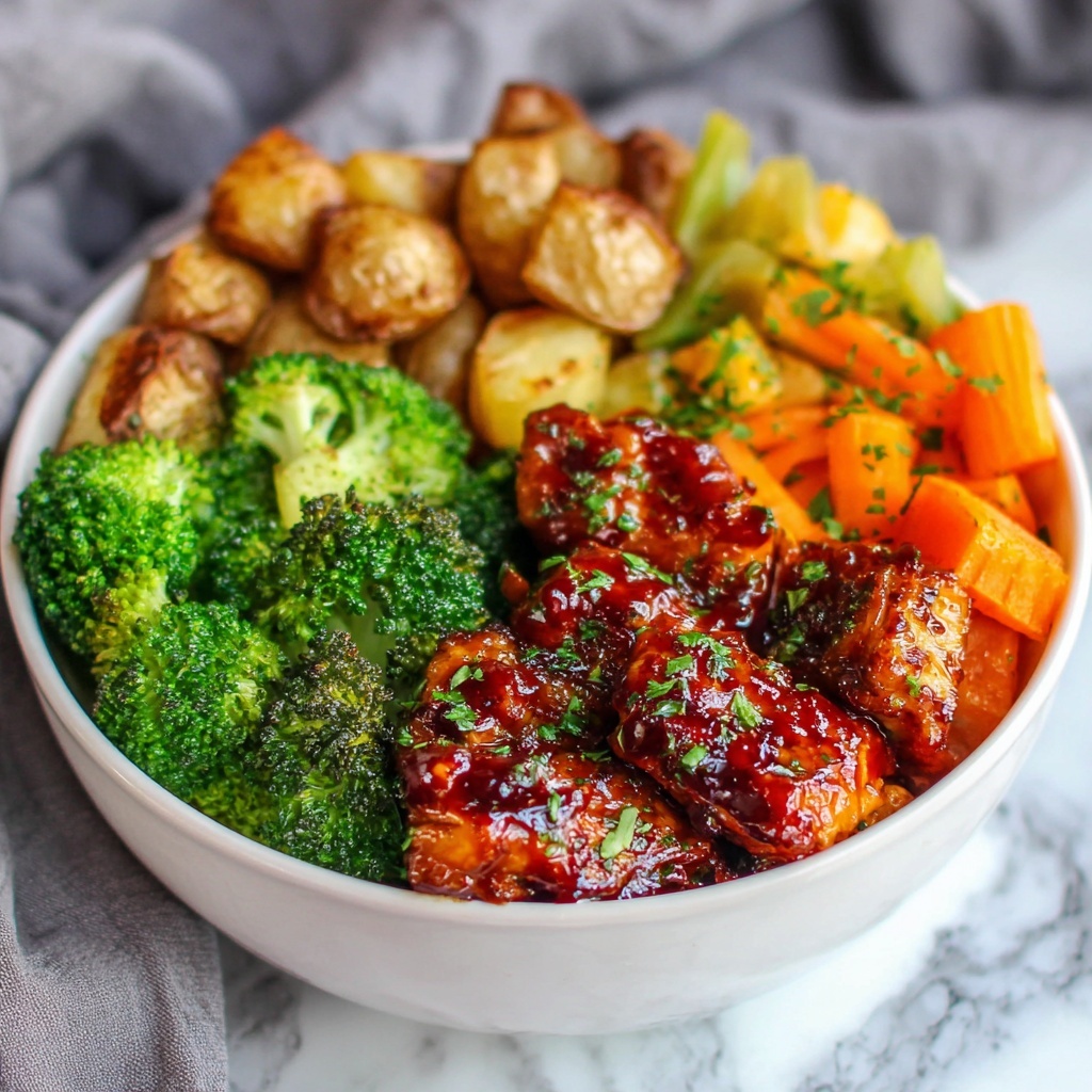 Skinny Chicken and Roasted Potato Bowl Recipe - Recipe Image