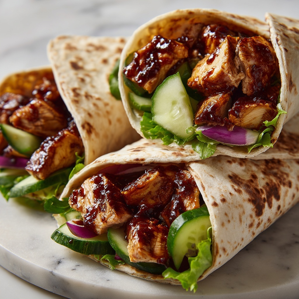 Hawaiian BBQ Chicken Wraps Recipe - Recipe Image