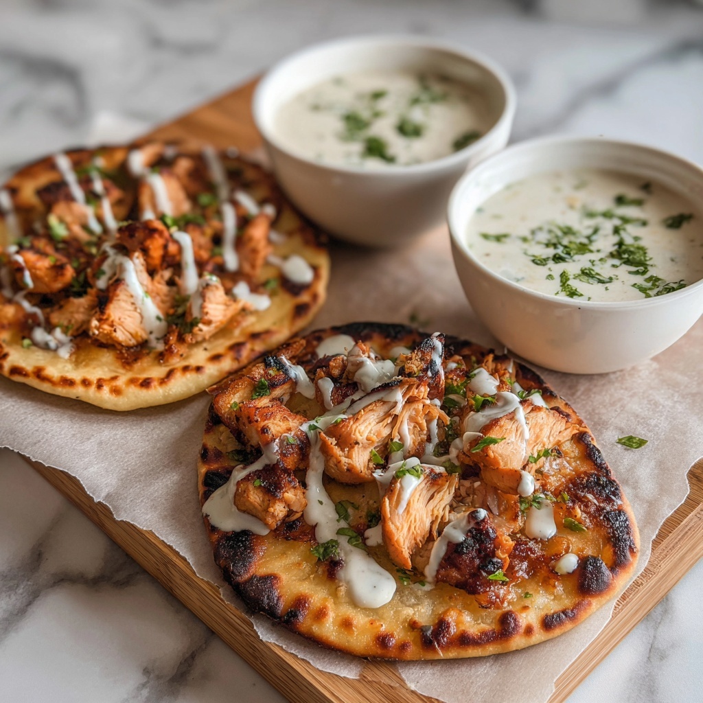 Greek Chicken Gyros with Tzatziki Sauce Recipe - Recipe Image