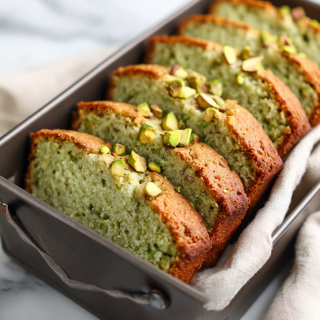 Pistachio Pudding Bread Recipe - Recipe Image