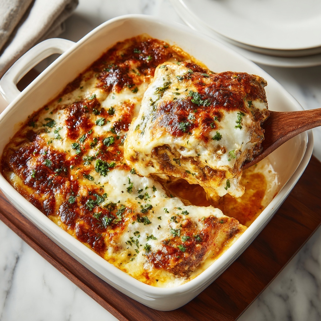 Keto Chicken Parmesan Casserole Recipe - Recipe Image