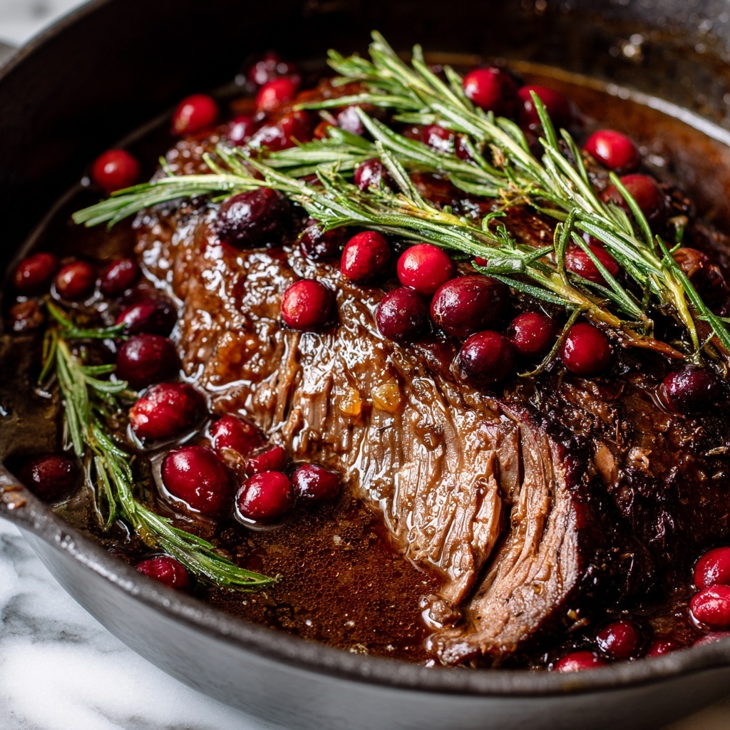 Cranberry Balsamic Roast Beef Recipe - Recipe Image