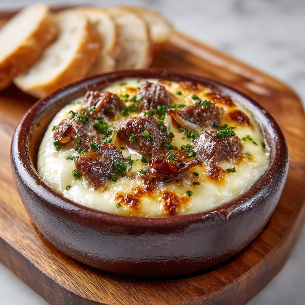 Pot Roast Beef Philly Cheese Steak Dip Recipe - Recipe Image