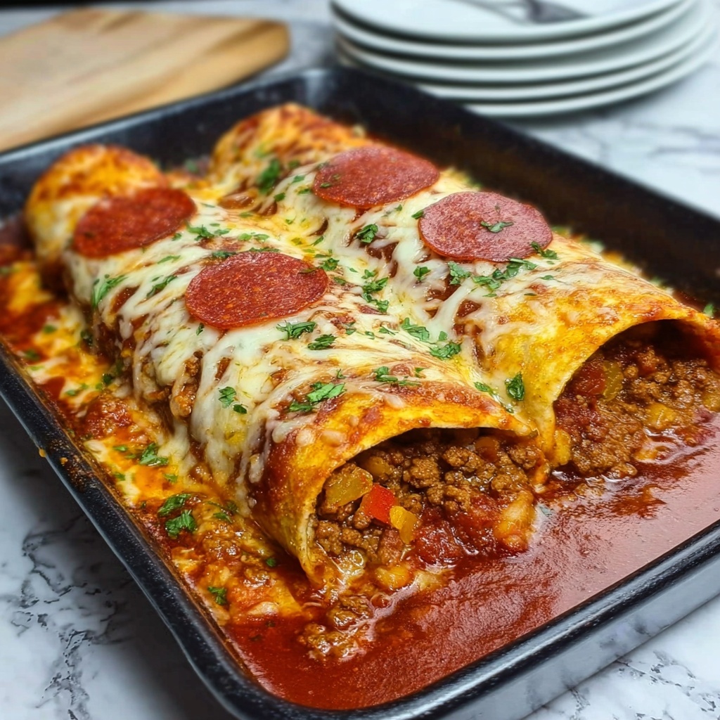 Pizza Enchiladas Recipe - Recipe Image