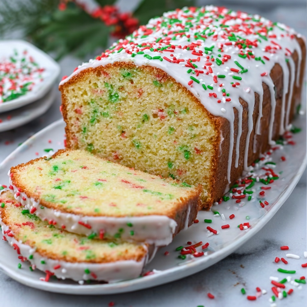 Christmas Funfetti Quick Bread Recipe - Recipe Image