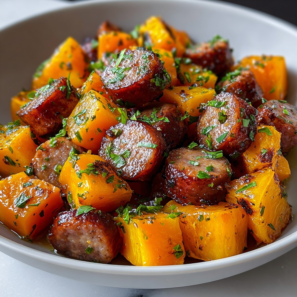 Sausage Sweet Potatoes Honey Garlic Recipe - Recipe Image