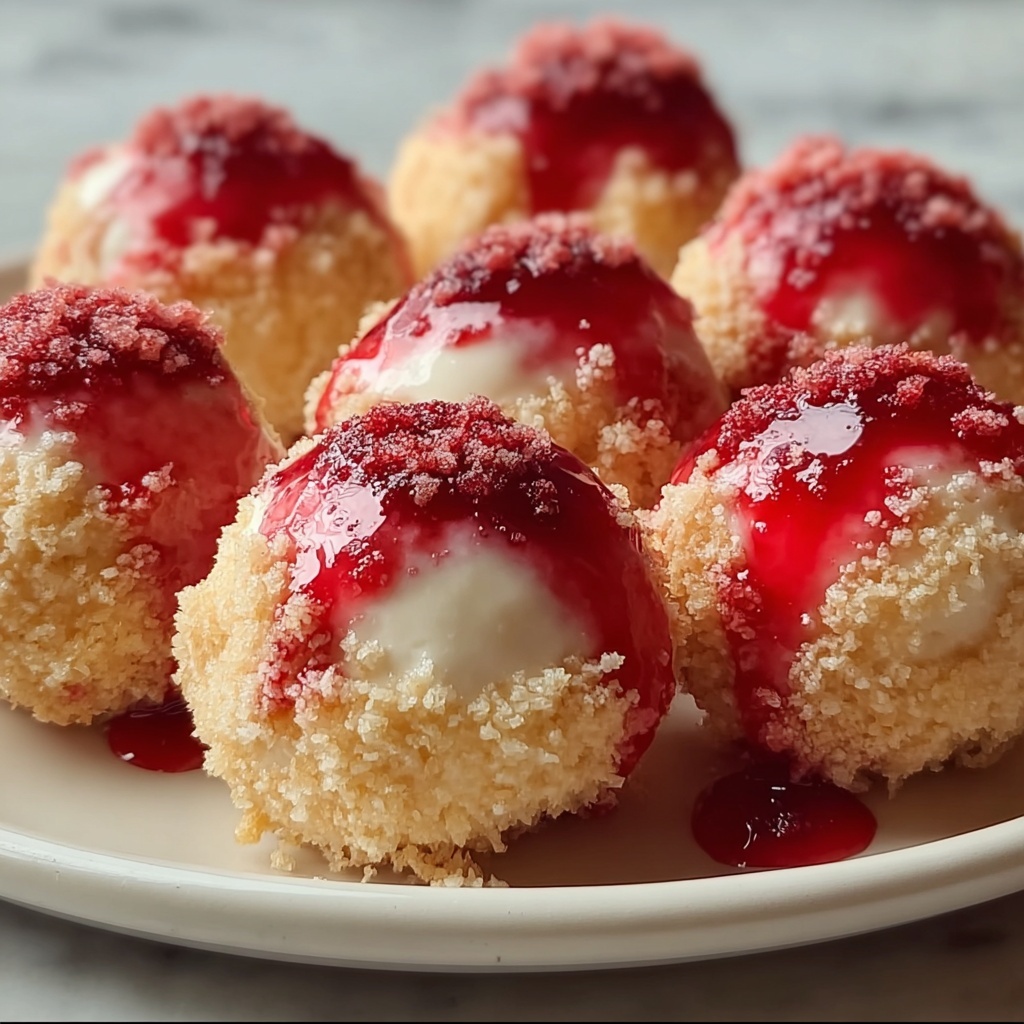 Strawberry Crunch Cheesecake Bites Recipe - Recipe Image
