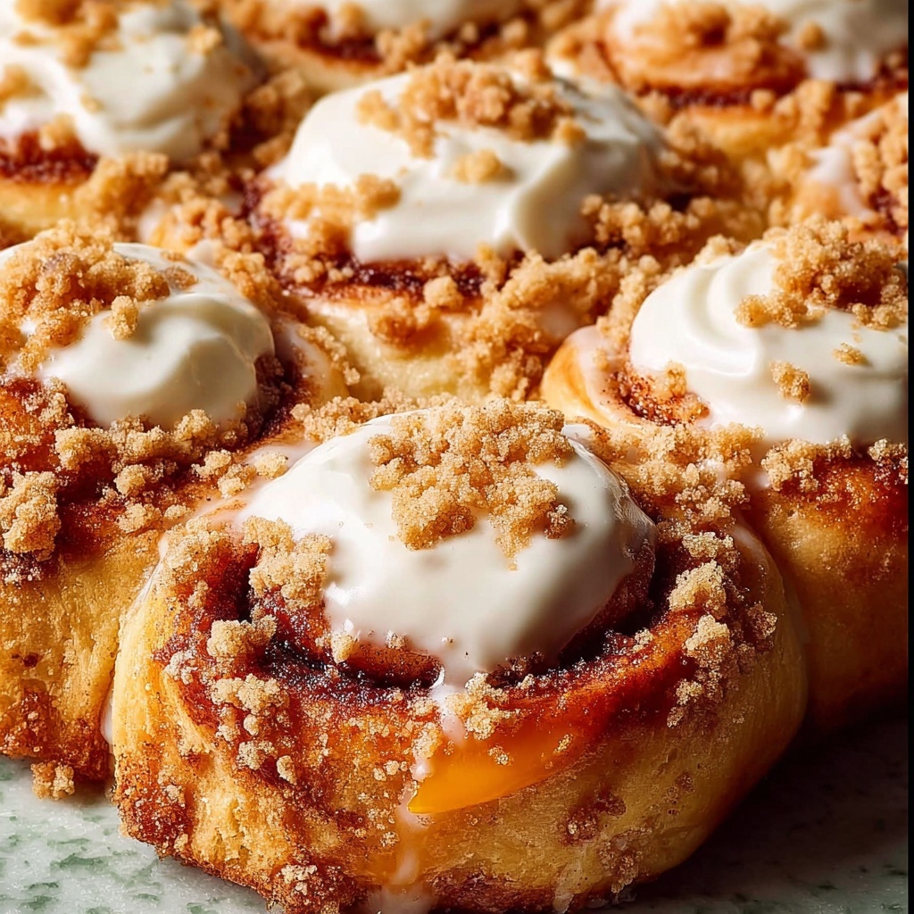 Peach Cobbler Cinnamon Rolls: A Delicious Twist on a Classic Recipe - Recipe Image