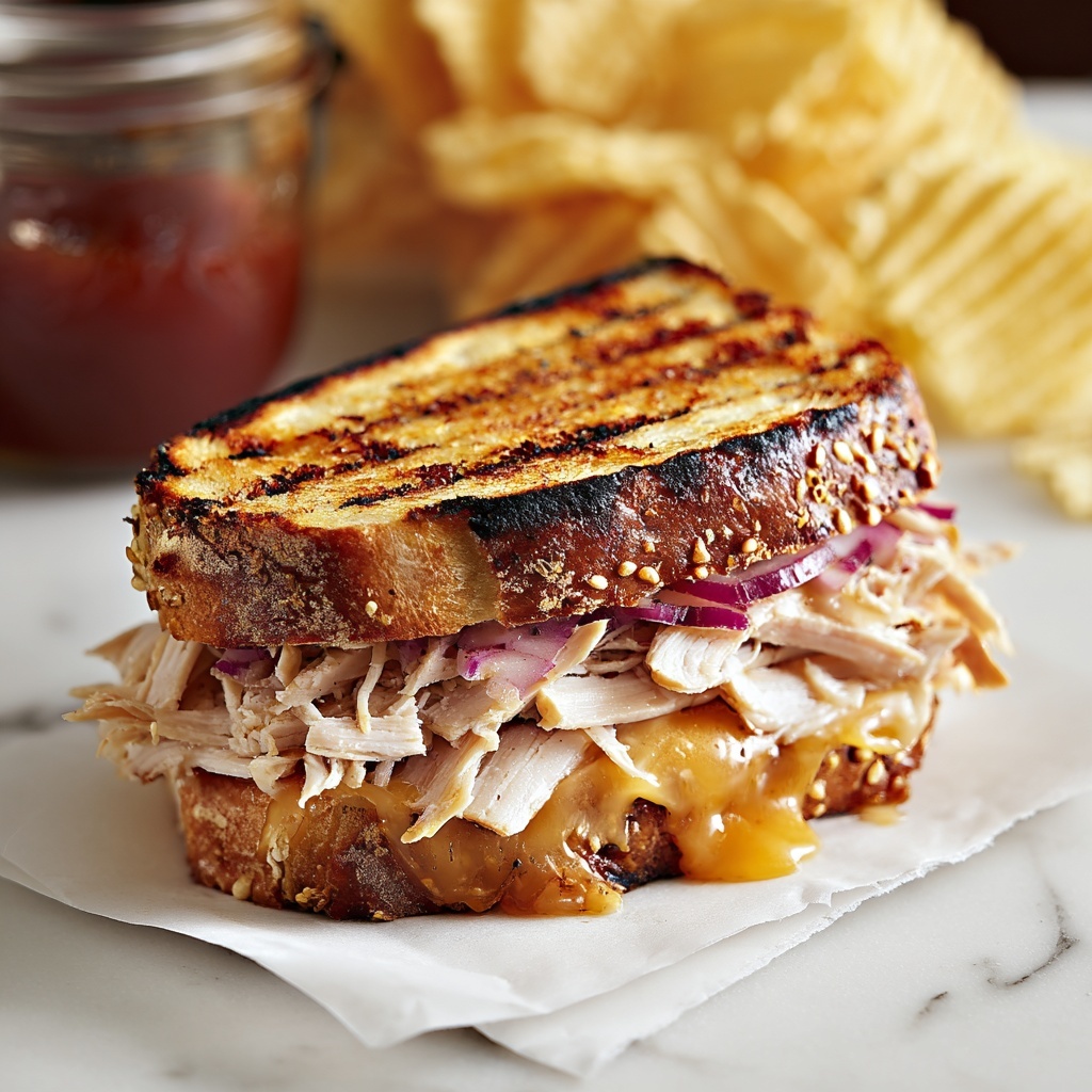 Grilled Turkey Reuben Sandwich Recipe - Recipe Image
