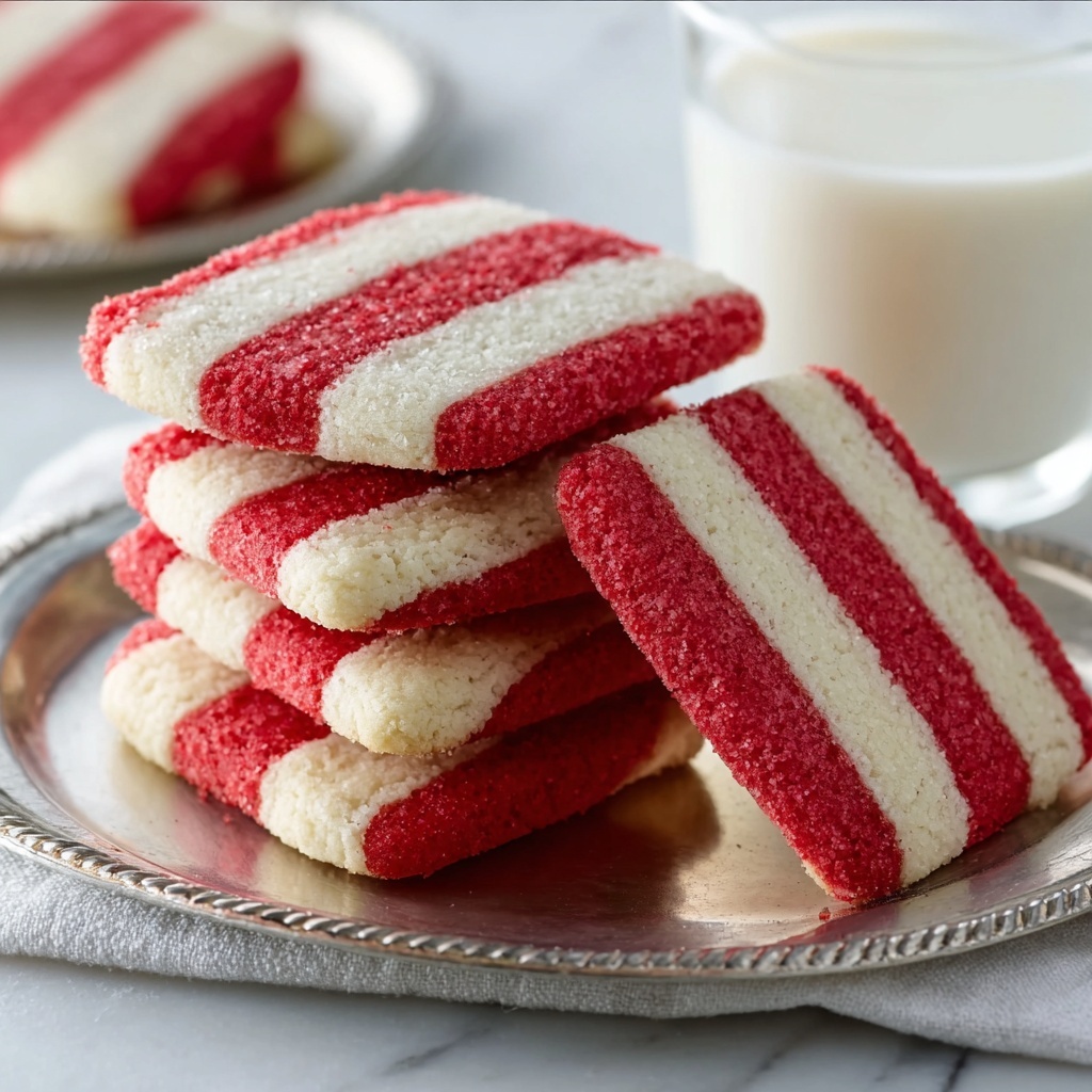 Striped Peppermint Sandwich Cookies Recipe - Recipe Image