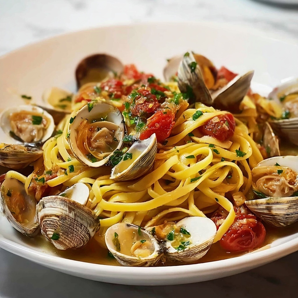 Linguine and Clams with Tomatoes Recipe - Recipe Image