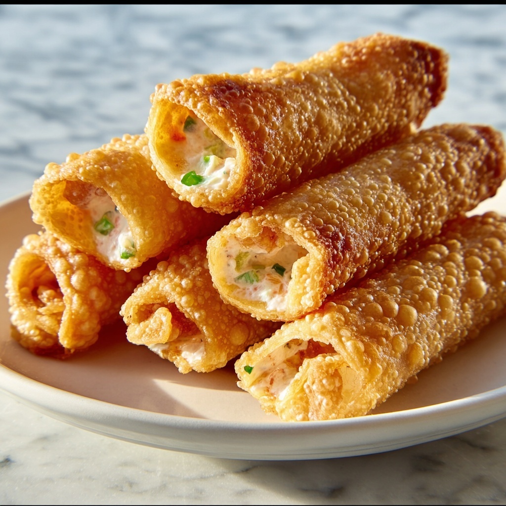 Shrimp Crab Rangoon Egg Rolls Recipe - Recipe Image