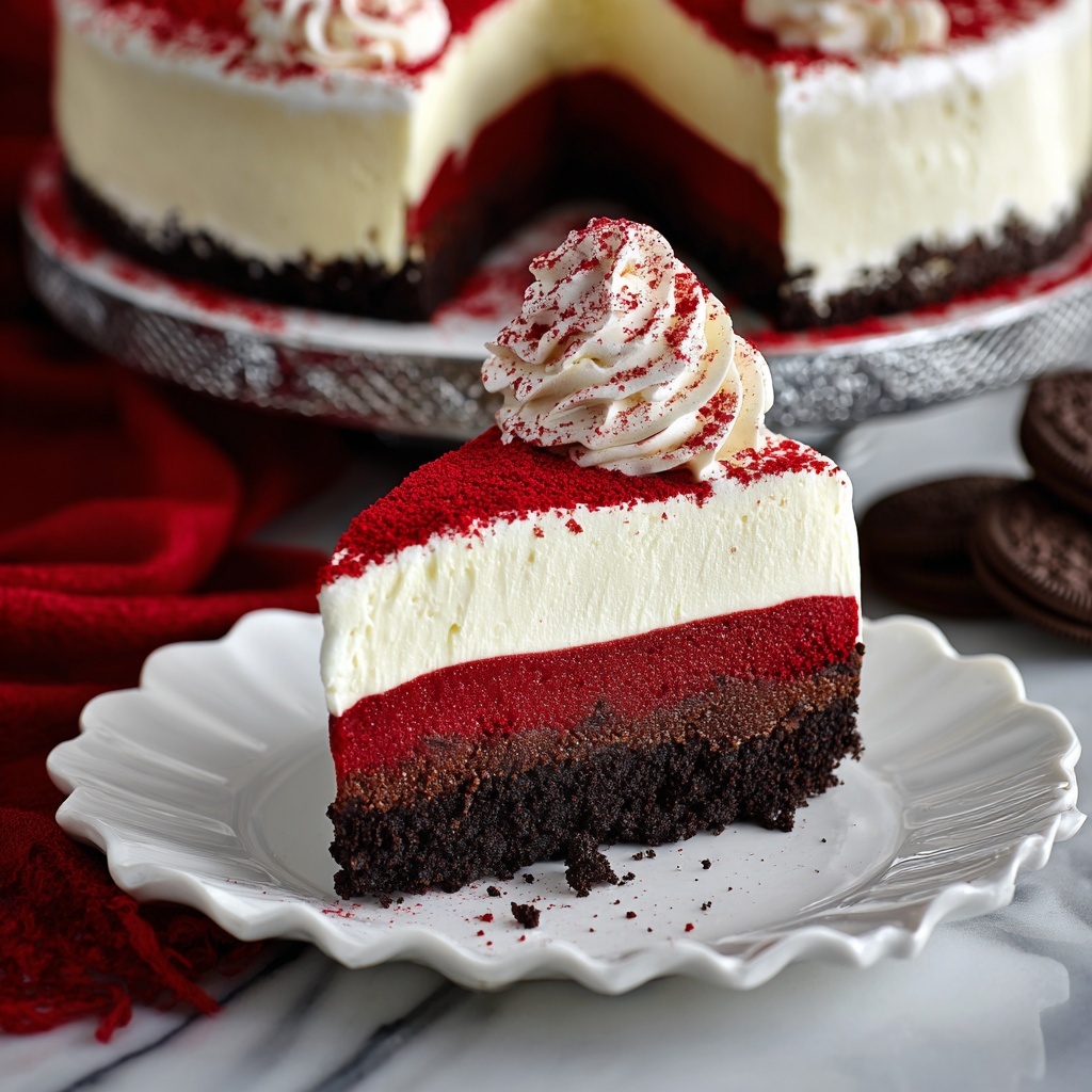 Red Velvet Cheesecake Recipe - Recipe Image