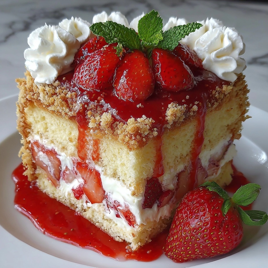 Strawberry Shortcake Cheesecake Recipe - Recipe Image