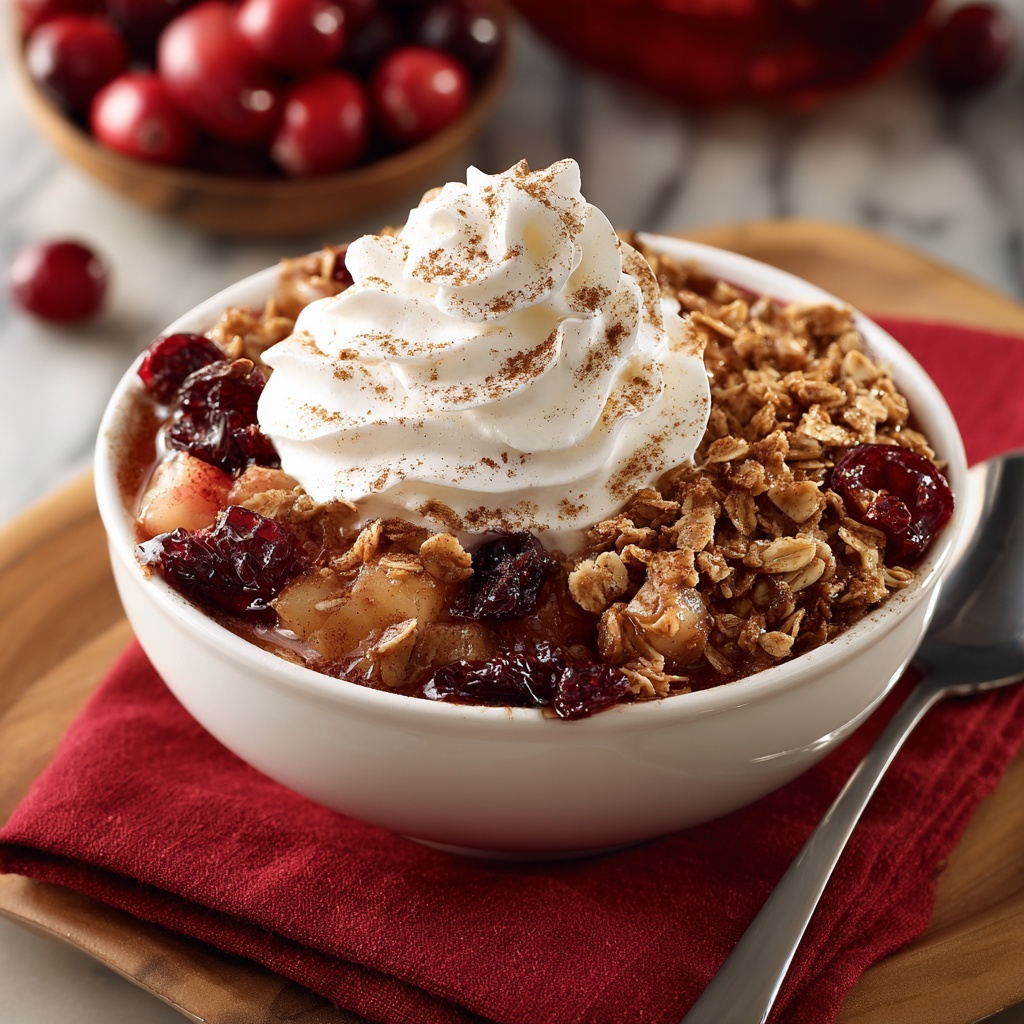 Apple Cranberry Crisp Recipe - Recipe Image