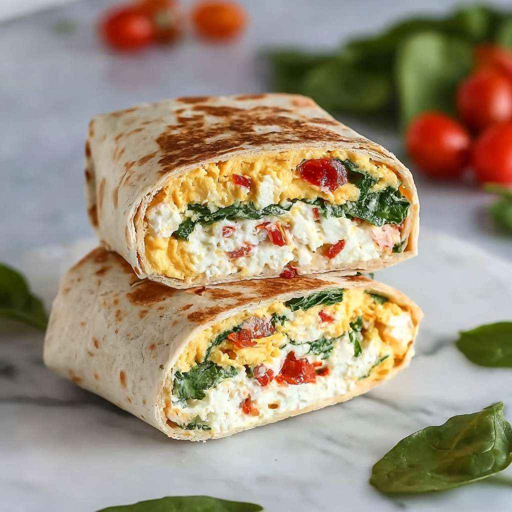 Spinach Feta Breakfast Wrap Recipe - Recipe Image