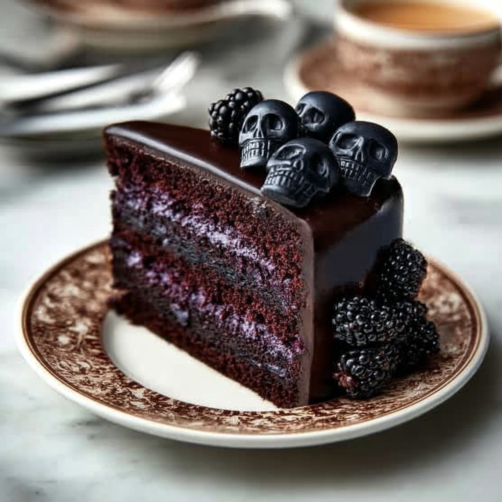 Blackberry Velvet Gothic Cake Recipe - Recipe Image