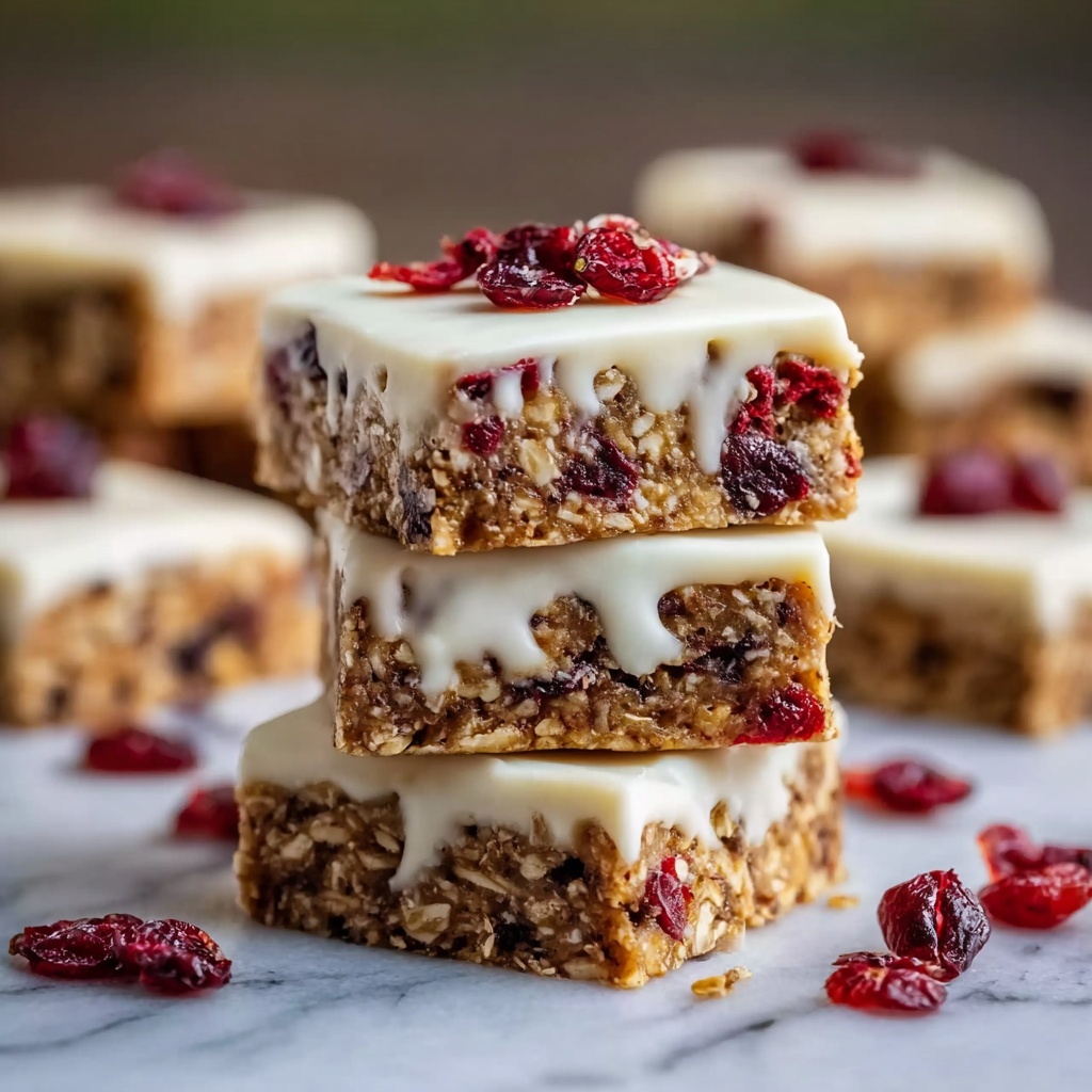 No-Bake White Chocolate Cranberry Oat Clusters Recipe - Recipe Image