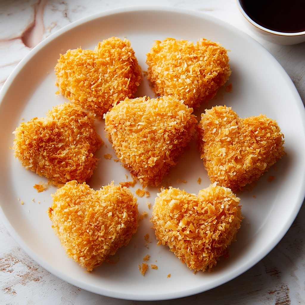 Heart-Shaped Chicken Nuggets Recipe - Recipe Image