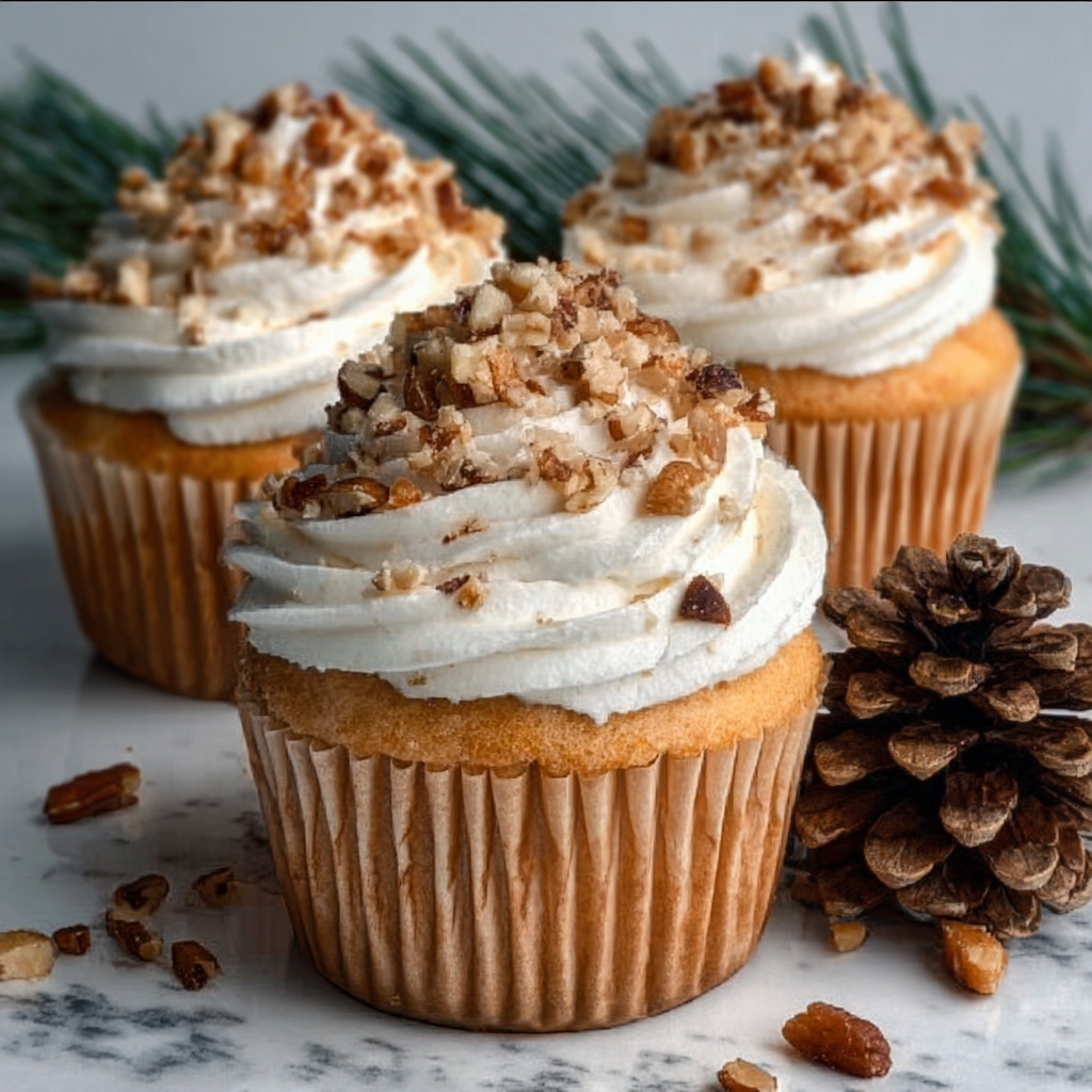 Maple Pecan Cupcakes Recipe - Recipe Image
