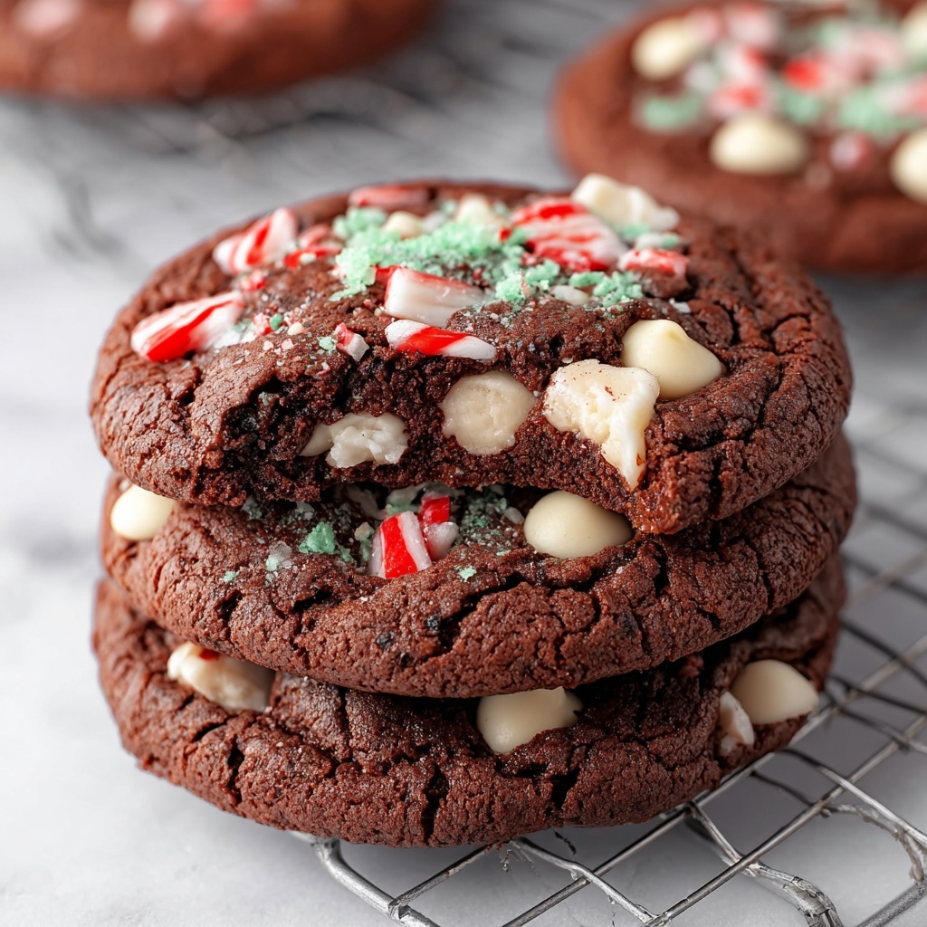 Peppermint Hot Chocolate Cookies Recipe - Recipe Image