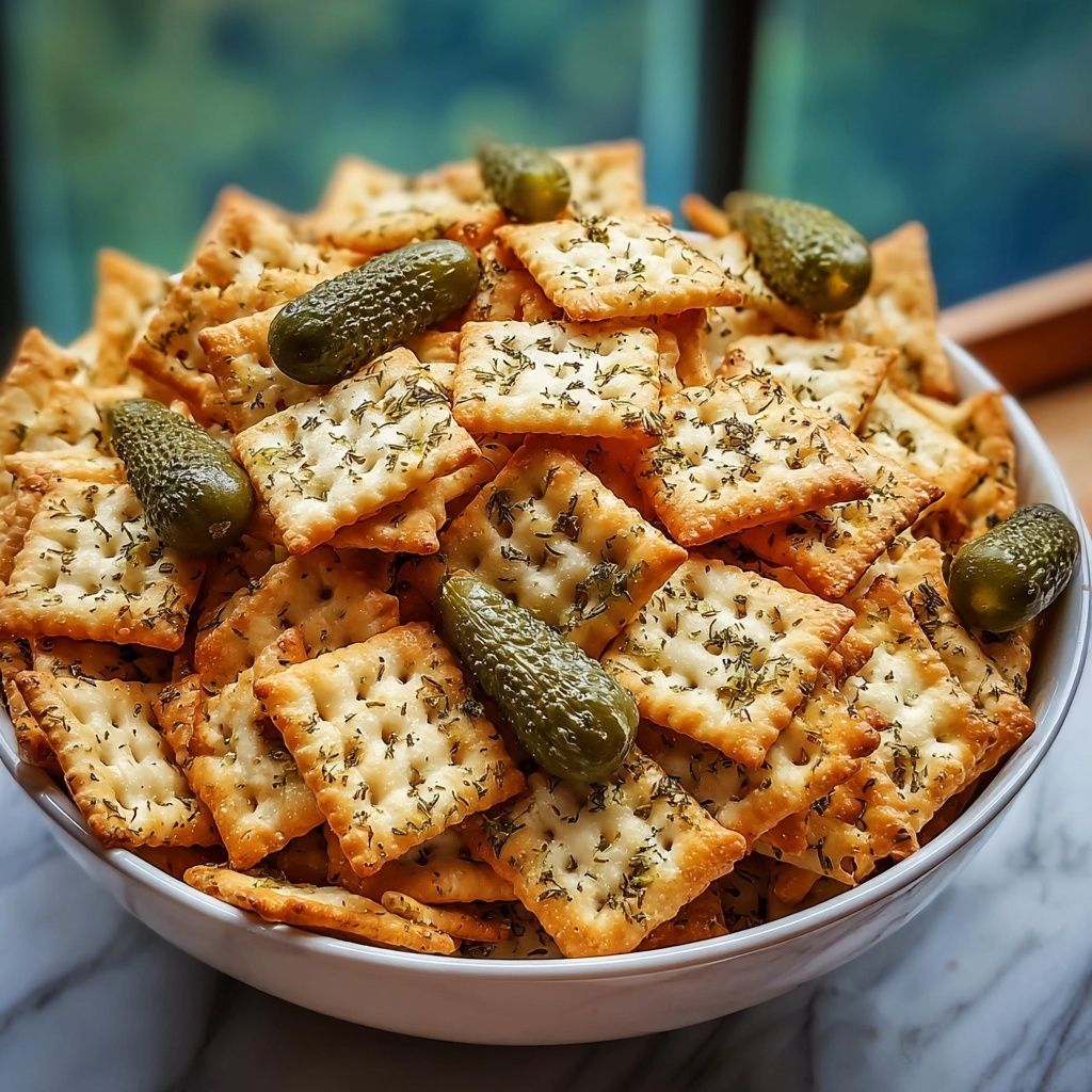 Dill Pickle Chex Mix Recipe - Recipe Image