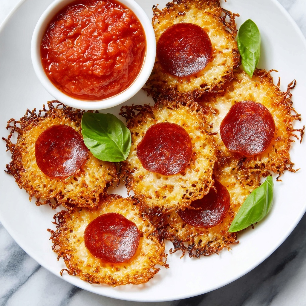 Pepperoni and Cheese Crisps Recipe - Recipe Image