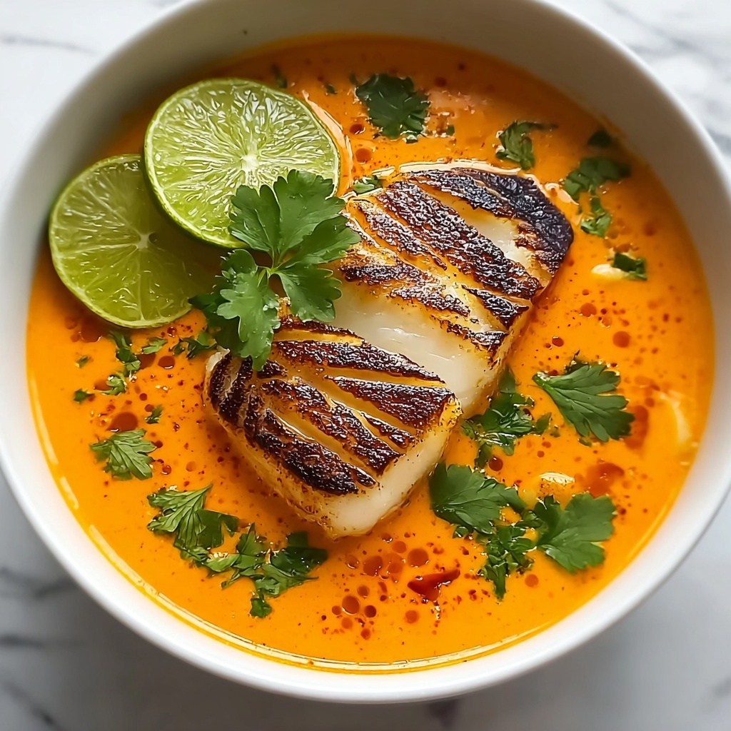Thai-Style Coconut Lime Fish Soup Recipe - Recipe Image