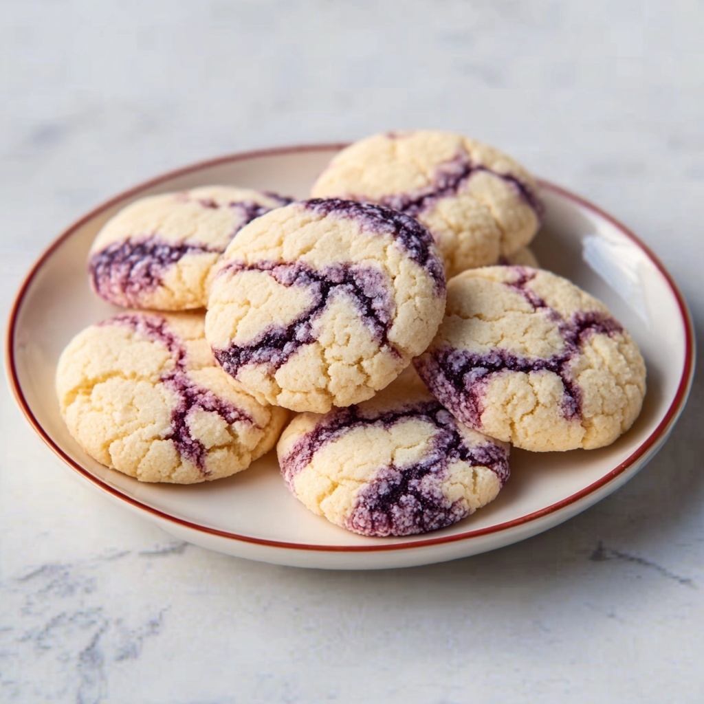 Blueberry Crinkle Cookies Recipe - Recipe Image