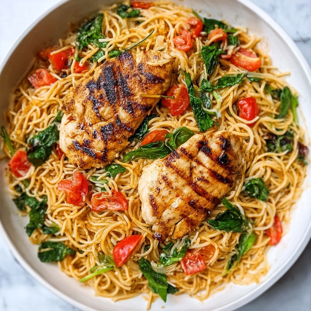 Healthy Bruschetta Chicken Pasta Recipe - Recipe Image