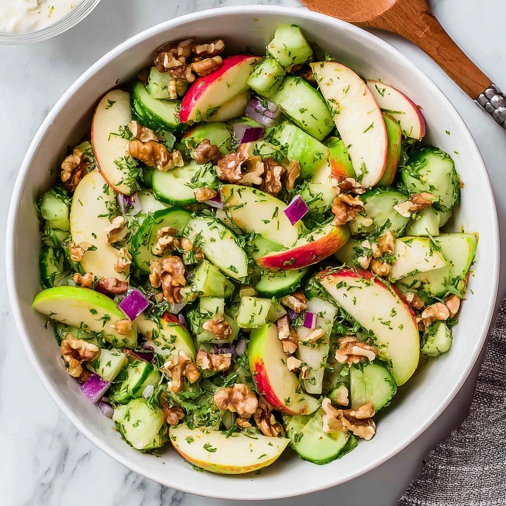 Crunchy Cucumber and Apple Salad Recipe - Recipe Image