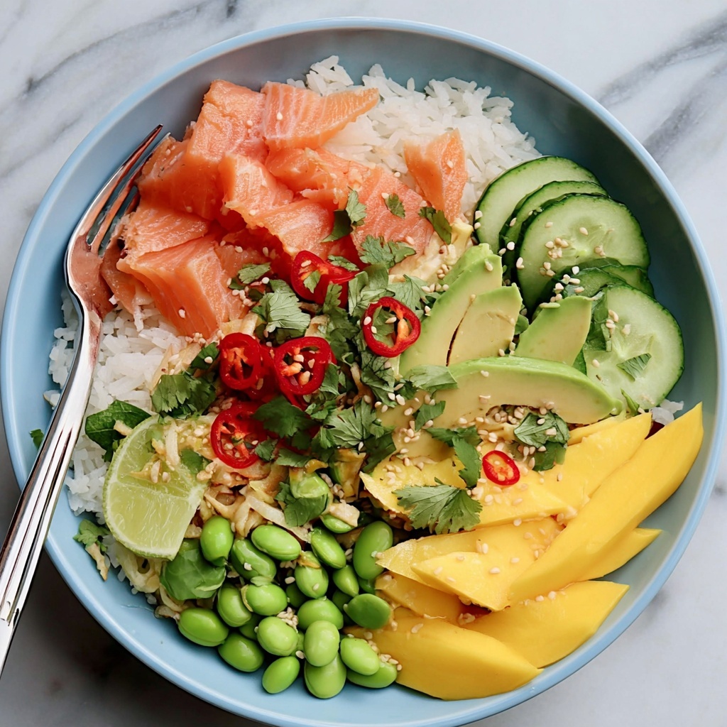 Coconut Rice Salmon Bowl Recipe - Recipe Image
